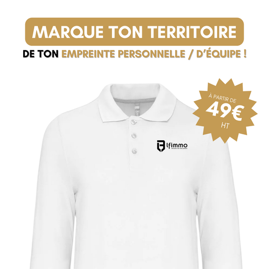 Le Polo manches longues  LF immo personnalisable !